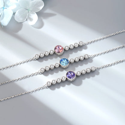Romantic Luxury Crystal Sliver Bracelet for Women