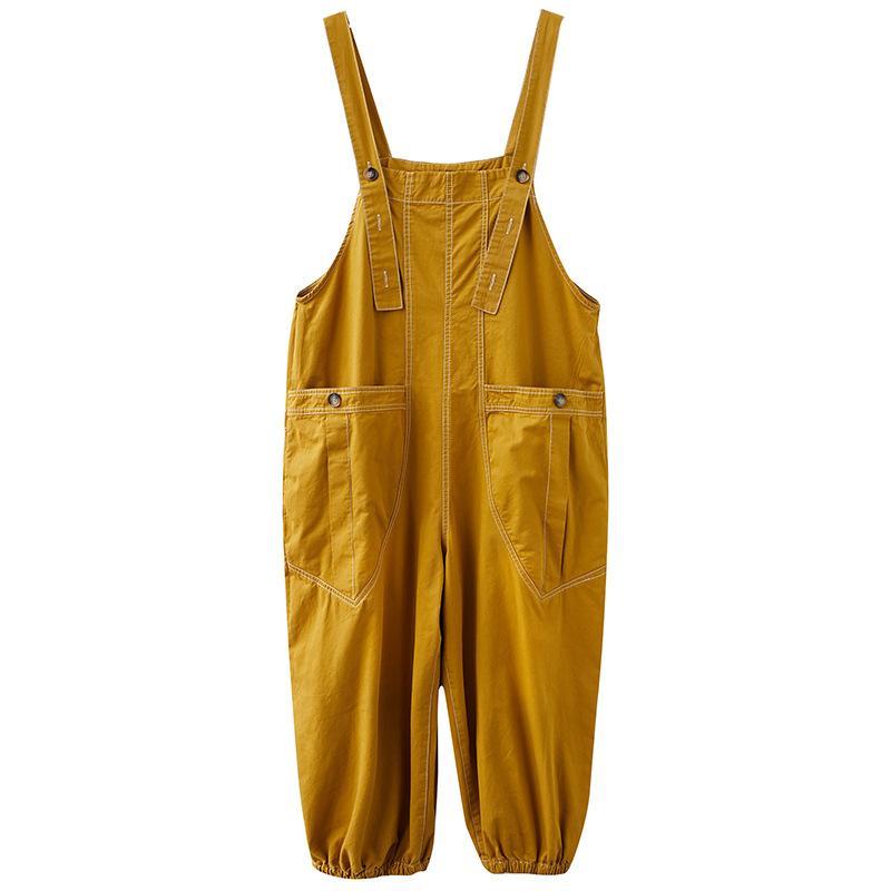 Plus Sizes Women Demin Dungarees-STYLEGOING