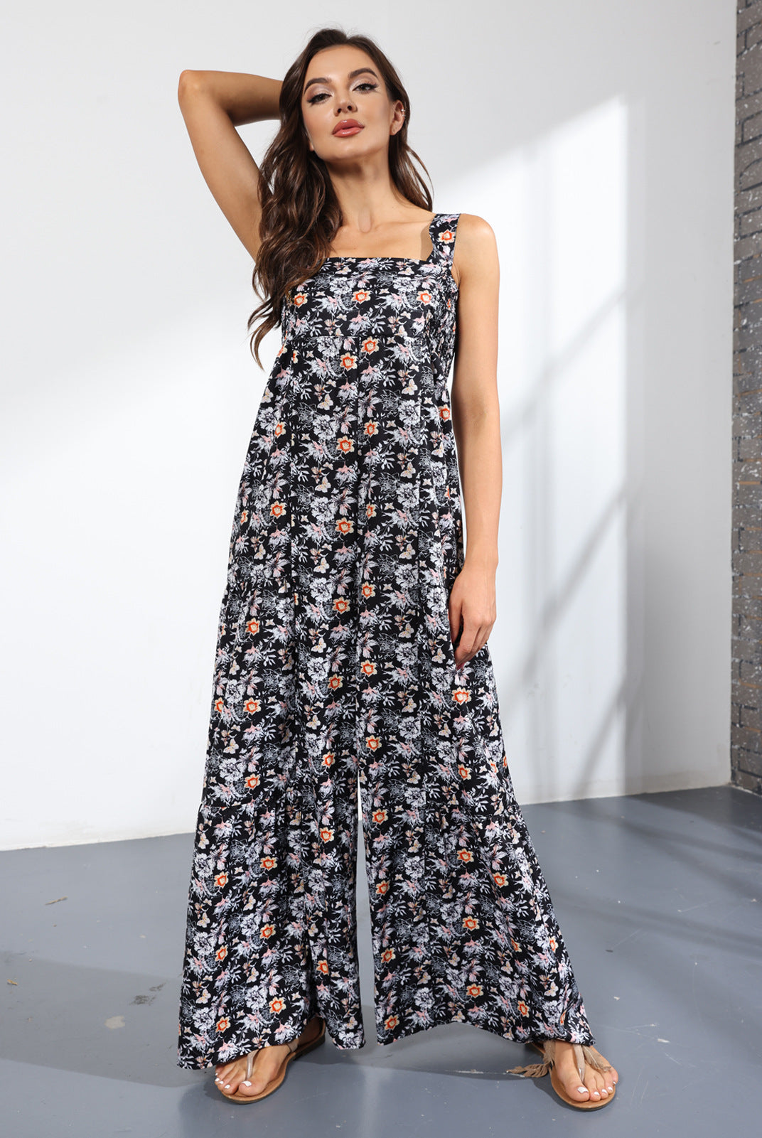 Casual High Waist Women Wide Legs Jumpsuits