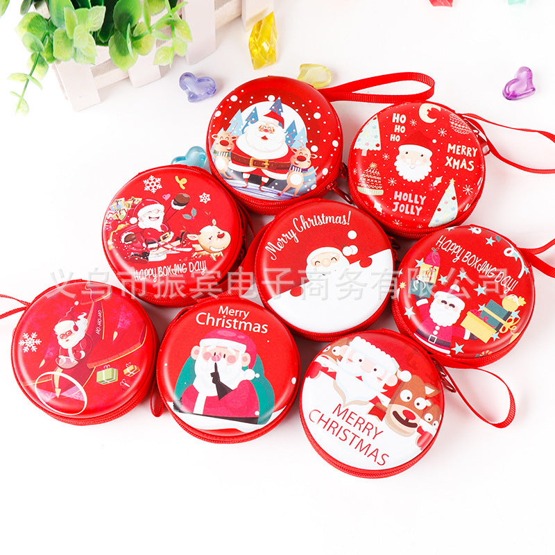 Merry Christmas Square Shaped Coins Storage Bag 10pcs/Set