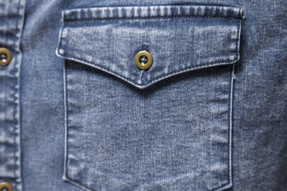 Fashion Denim Long Sleeves Shirts for Men