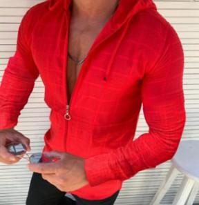 Casual Zipper Slim Long Sleeves Hoody Shirts for Men-STYLEGOING