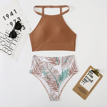 Sexy High Waist Two Pieces Summer Bikini Swimsuits