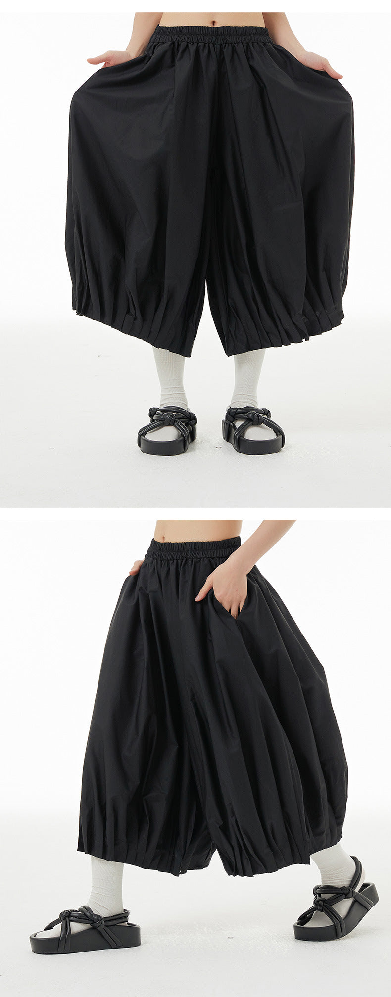 Designed Summer Plus Sizes Cropped Pants