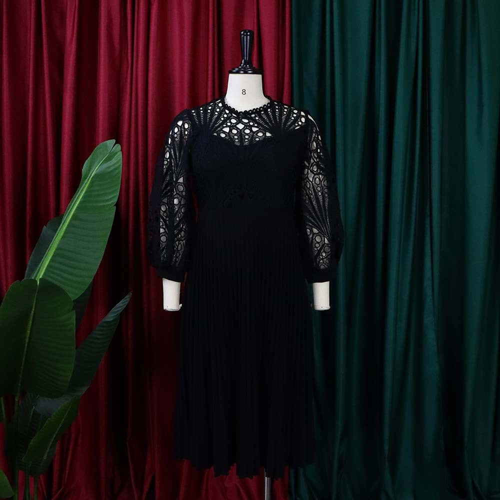 Elegant Hollow Out Plus Sizes Lace Party Dresses