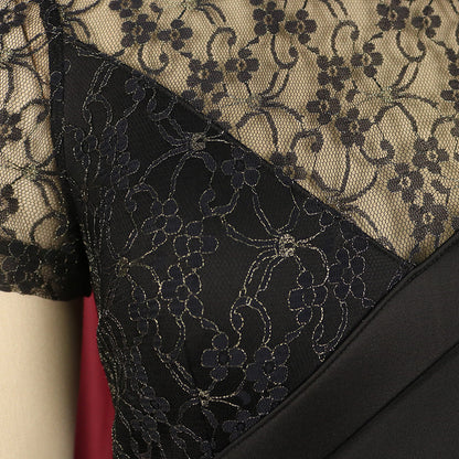 Vintage Lace Short Sleeves Party Dresses for Women
