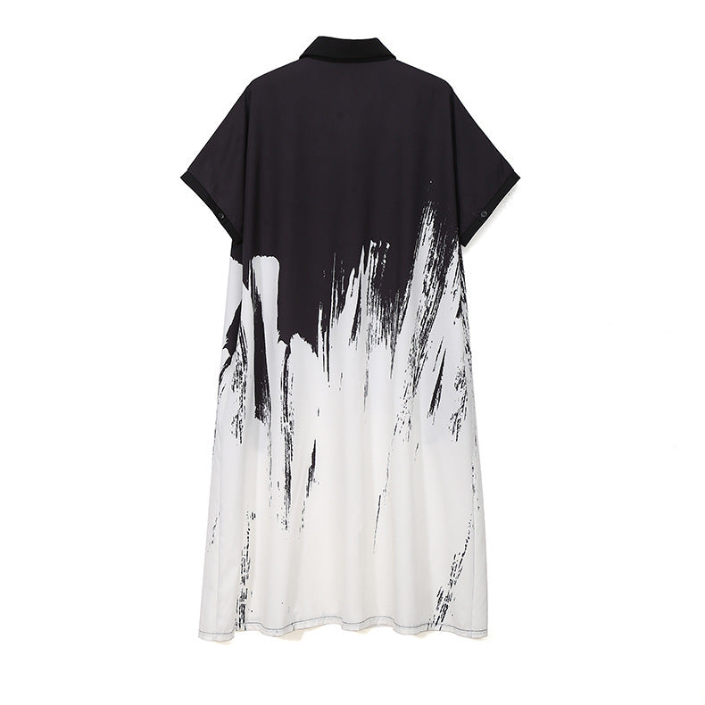 Summer Short Sleeves Long Shirts Dresses