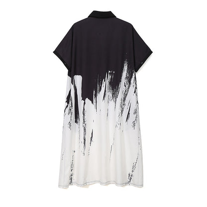Summer Short Sleeves Long Shirts Dresses