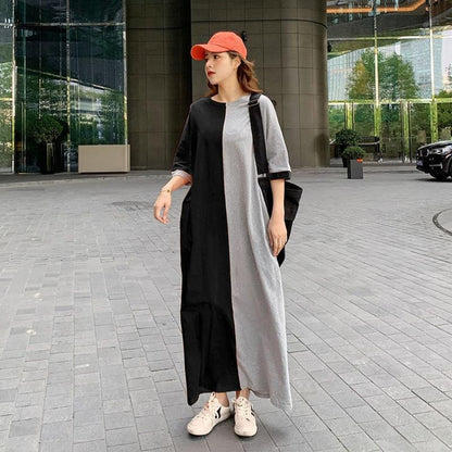 Super Plus Sizes Loose Long Maxi Dresses-STYLEGOING