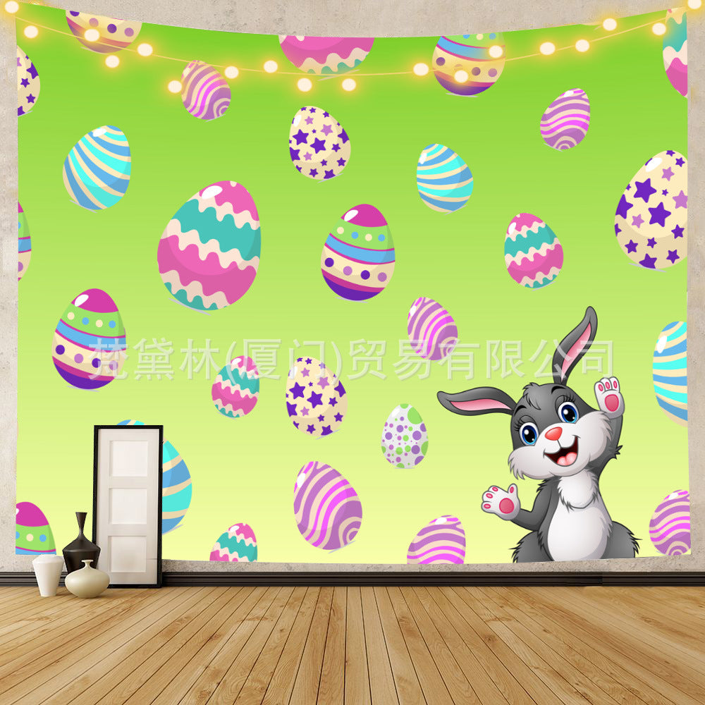 Happy Easter Day Room Wall Tapestry for Decoration