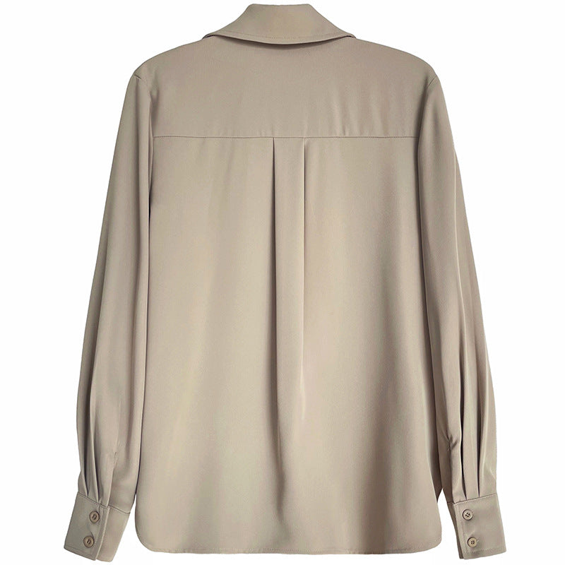 Elegant Designed Zipper Women Long Sleeves Shirts