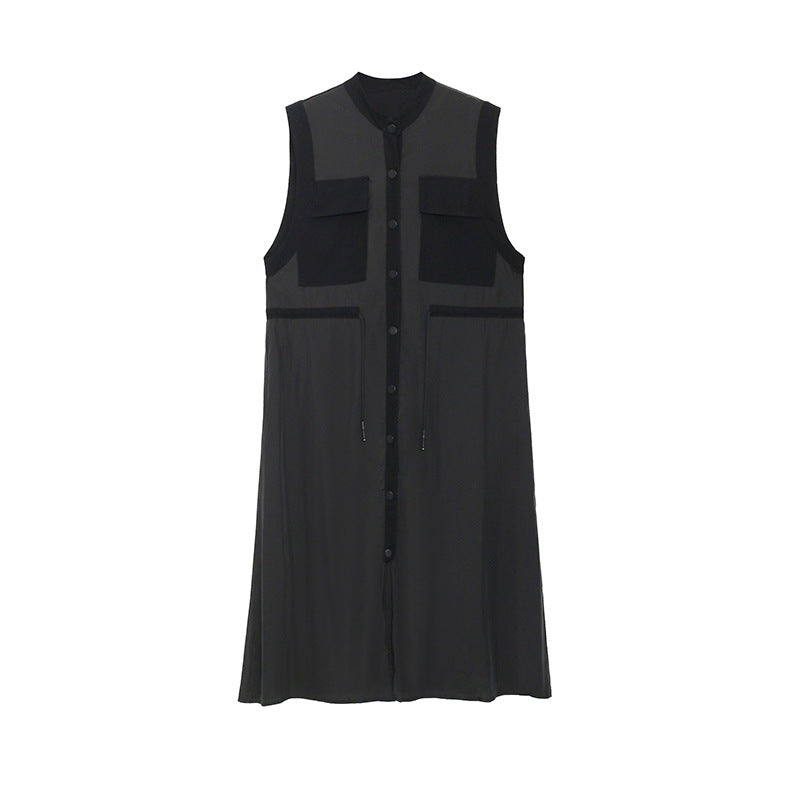 Fashion Summer Sleeveless Long Shirts Dresses