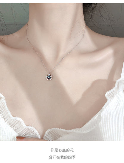 Fantasy Planet Design Silver Necklace for Women