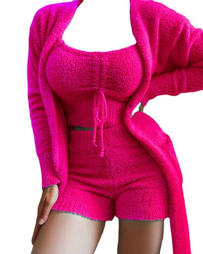 Sexy 3pcs Women Knitting Sets