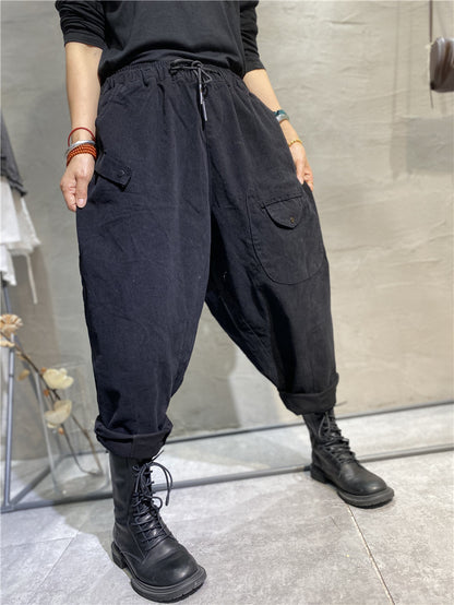 Casual Literary Fall Harem Long Pants