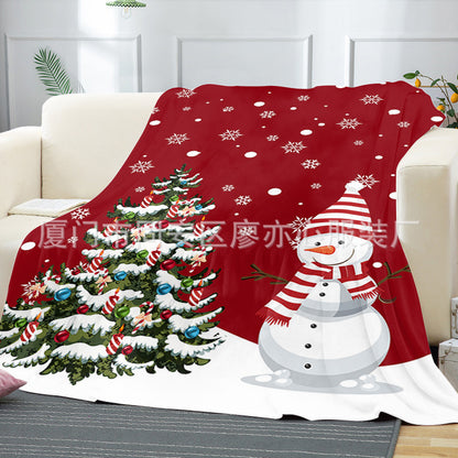 Merry Christmas Fleece Throw Blankets