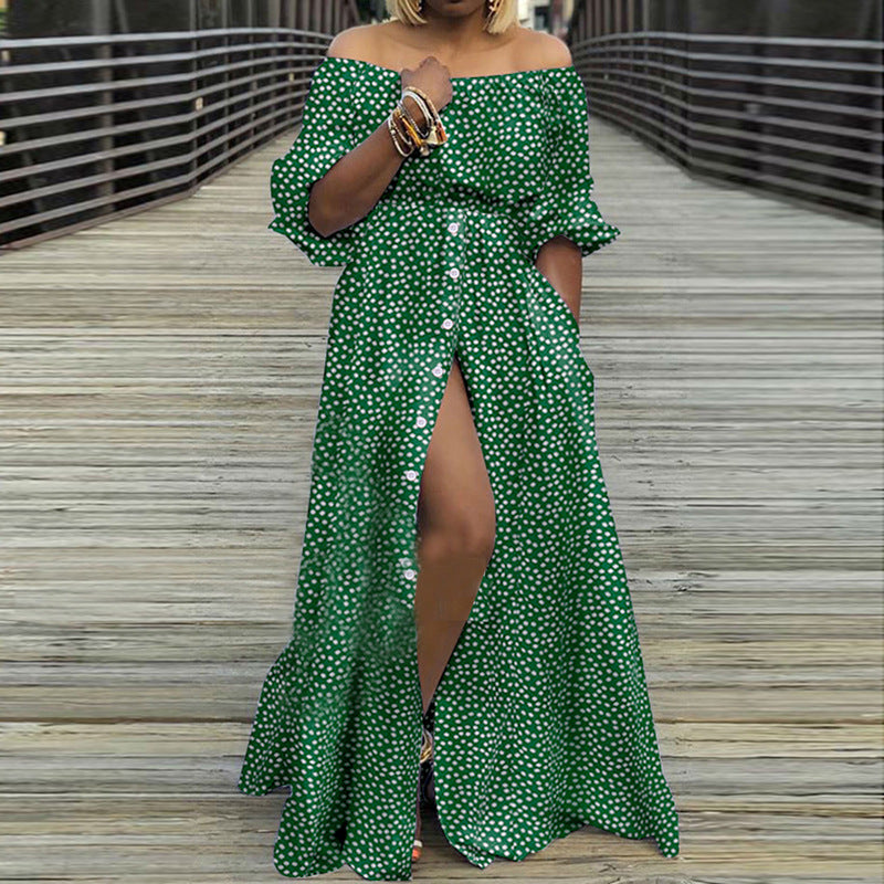 Sexy Off The Shoulder Long Maxi Dresses
