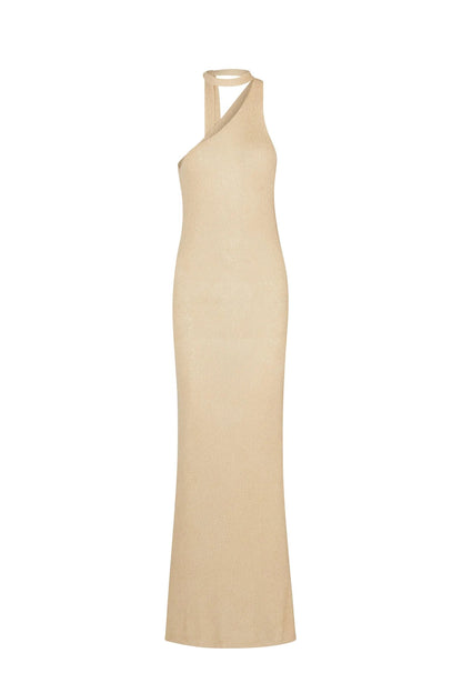 Sexy Halter Backless Knitted Long Dresses
