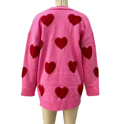 Casual Sweetheart Flower Knitting Cardigan Sweaters