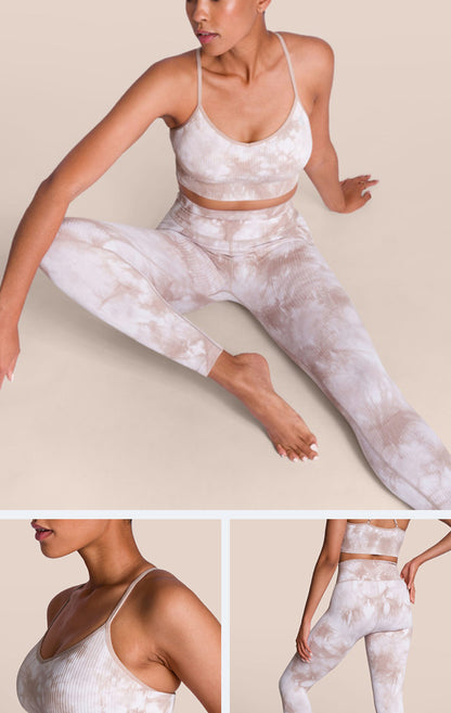 Sexy Fast Drying Dyed Yoga Sets for Women