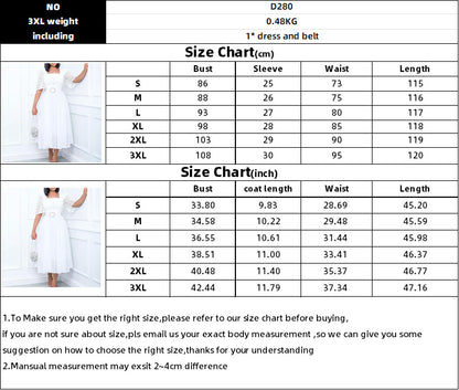 Elegant Chiffon Women Dresses with Belt