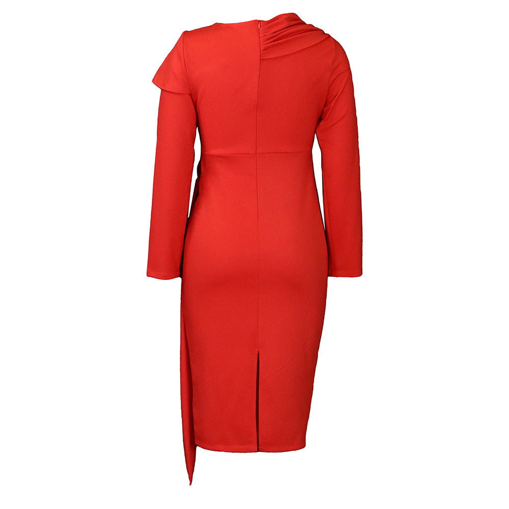 Elegant Long Sleeves Sheath Dresses