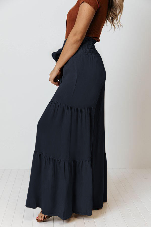 Casual Elastic Waist Loose Pants for Women