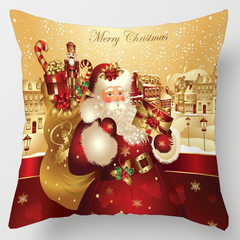 5pcs/Package Merry Christmas Santa Claus Pillow Case