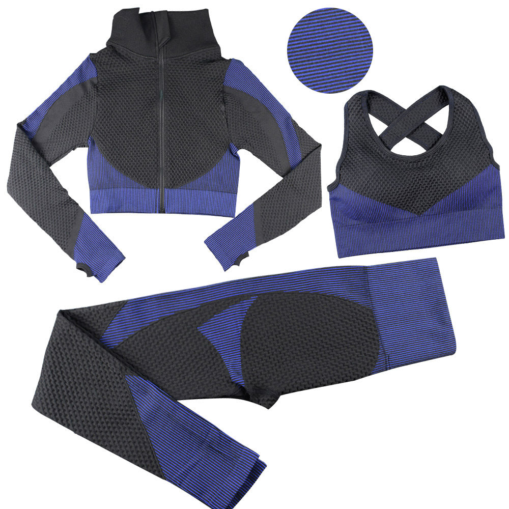 Sexy Body Buidling Sporting 3pcs Suits for Women