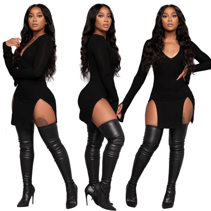 Sexy Long Sleeves Night Party Dresses