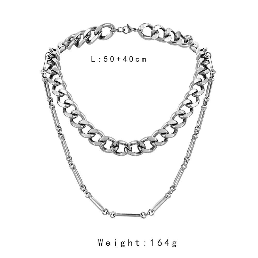 Fashion Hip Top Style Pearl Necklace for Men