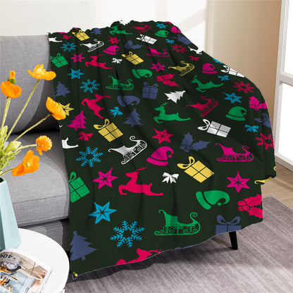 Merry Christmas Soft Fleece Throw Blankets