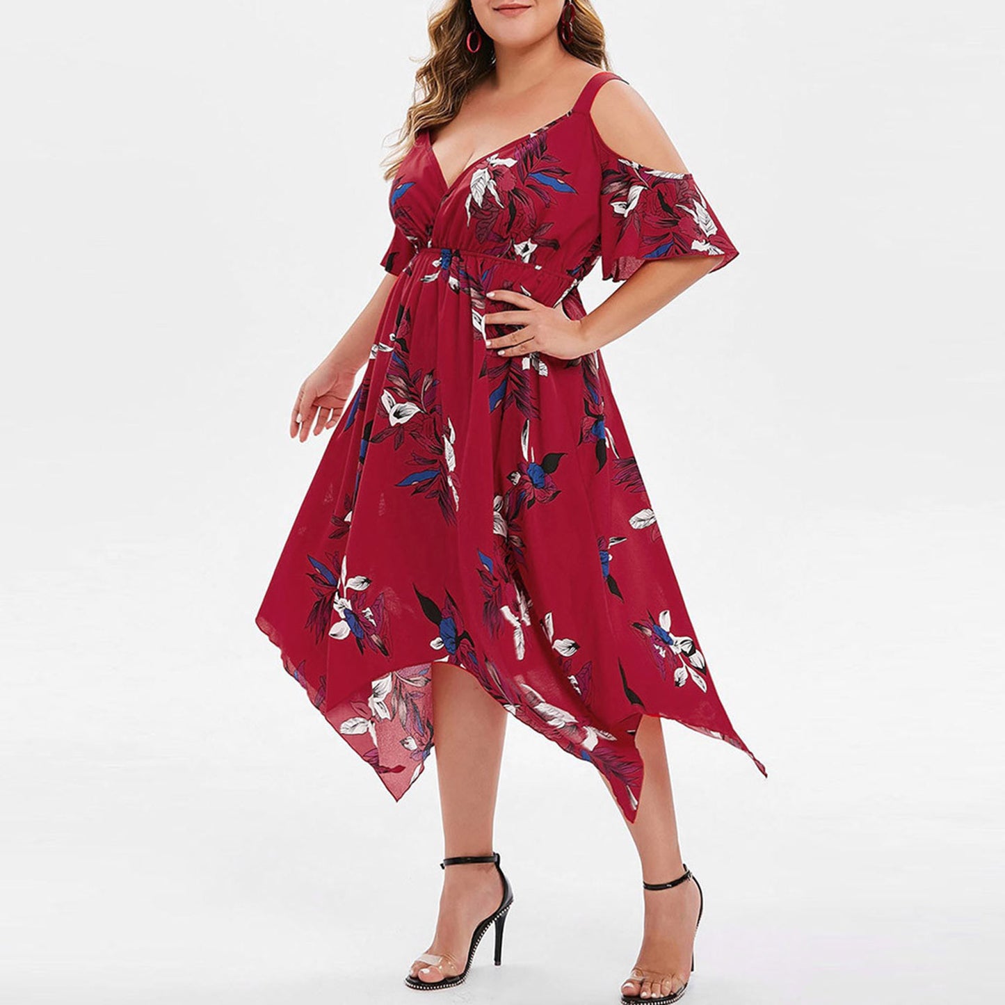Summer Chiffon Women Plus Sizes Dresses