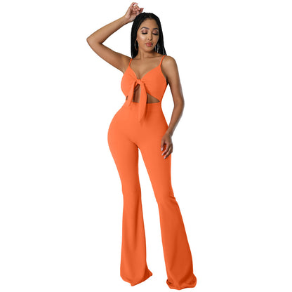 Sexy Summer Bandage Sleeveless Women Jumpsuits