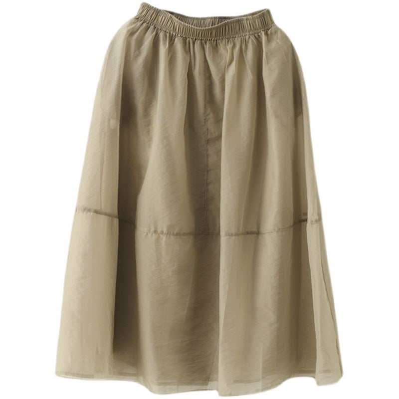 Summer Organza Elegant Women Skirts