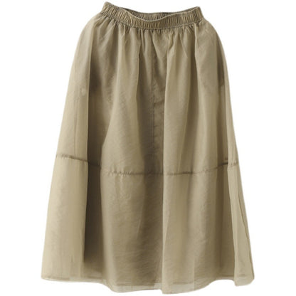 Summer Organza Elegant Women Skirts
