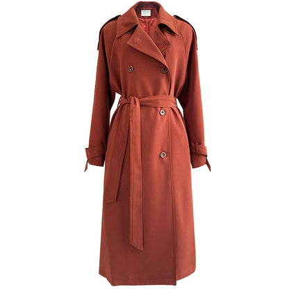 Fashion Fall Wind Break Long Overcoats for Women