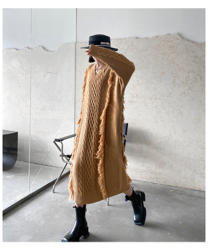 Fashion Winter Knitting Long Dresses