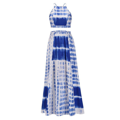 New Women Backless 2 Pcs Long Dresses-STYLEGOING