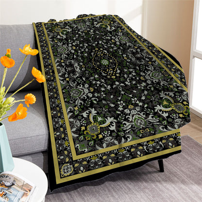 Vintage Boho Fleece Throw Blankets