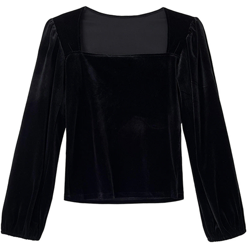 Elegant Square Neck Women Pullover Shirts