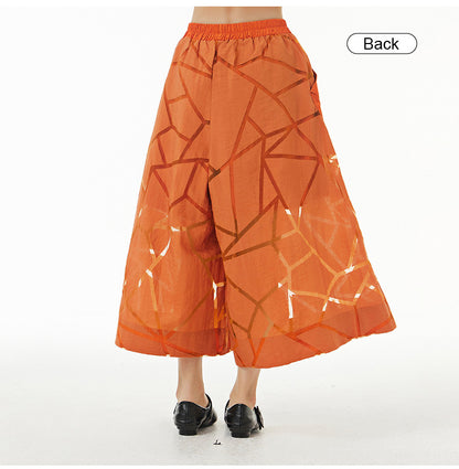 Summer Leisure Plus Sizes Wide Legs Pants