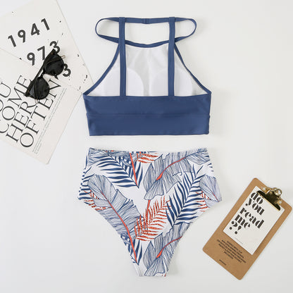 Sexy High Waist Two Pieces Summer Bikini Swimsuits