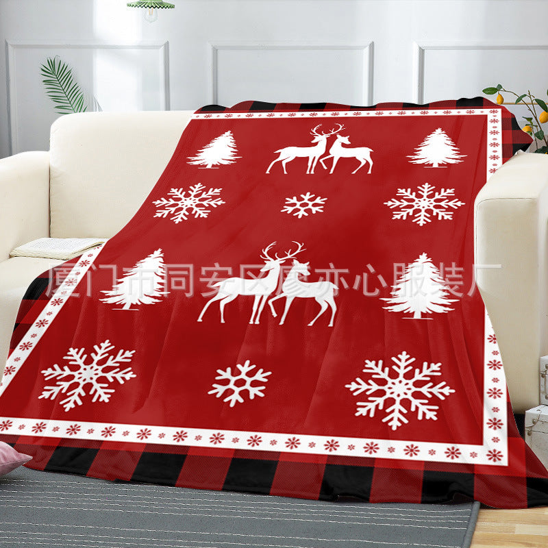Merry Christmas Fleece Throw Blankets