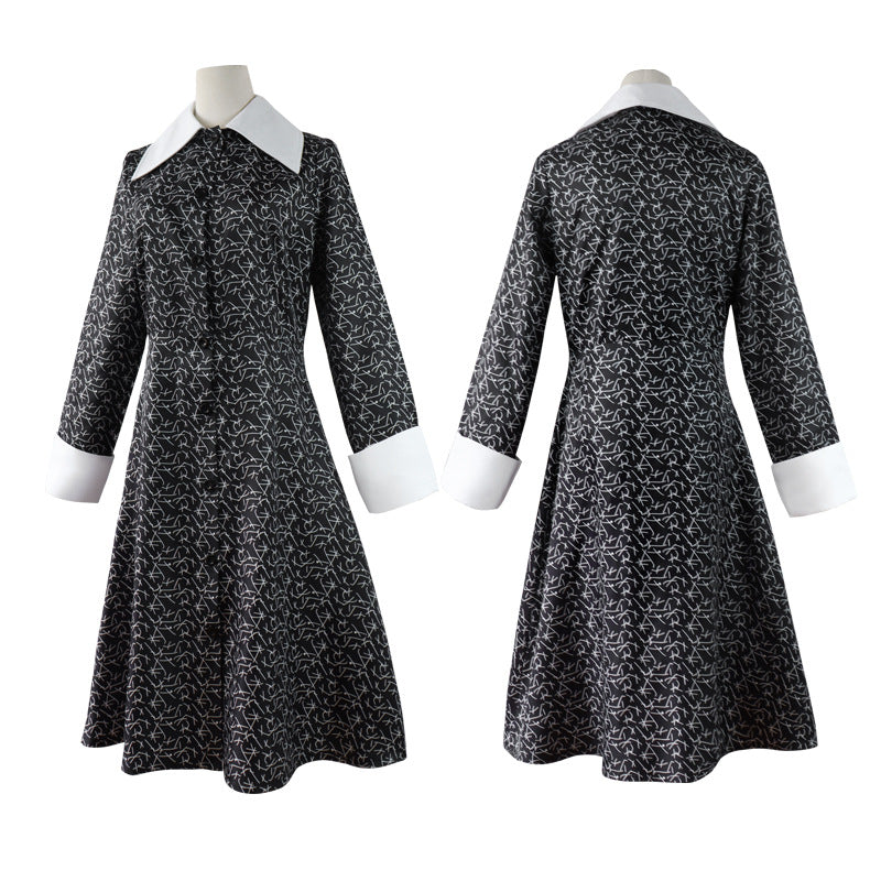 1991 The Addams Family Wednesday Addams Cosplay Costume