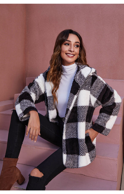 Casual Velvet Hoodies Coats for Women