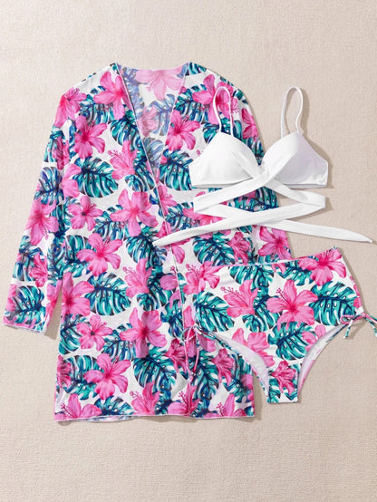 Sexy Women Bikini Swimwear 3pcs/Set