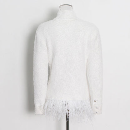 Designed Tassels Short Women Coats