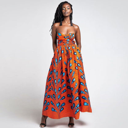 African Girl DIY Sexy Bangdage Women Jumsuits
