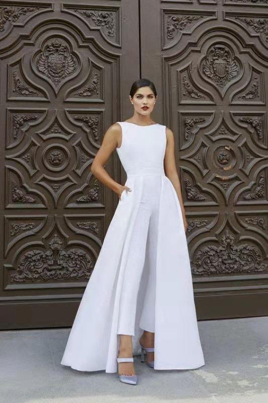 Summer Round Neck Casaul Jumpsuits-STYLEGOING